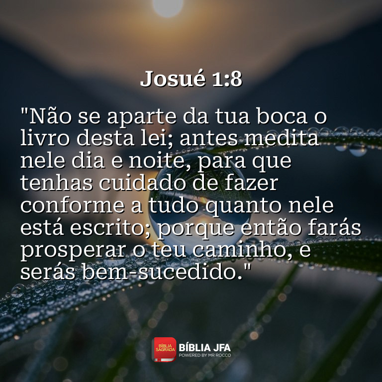 Imagem do versículo Josué 1:8