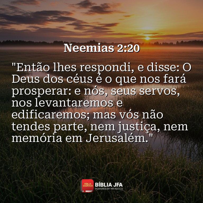 Imagem do versículo Neemias 2:20