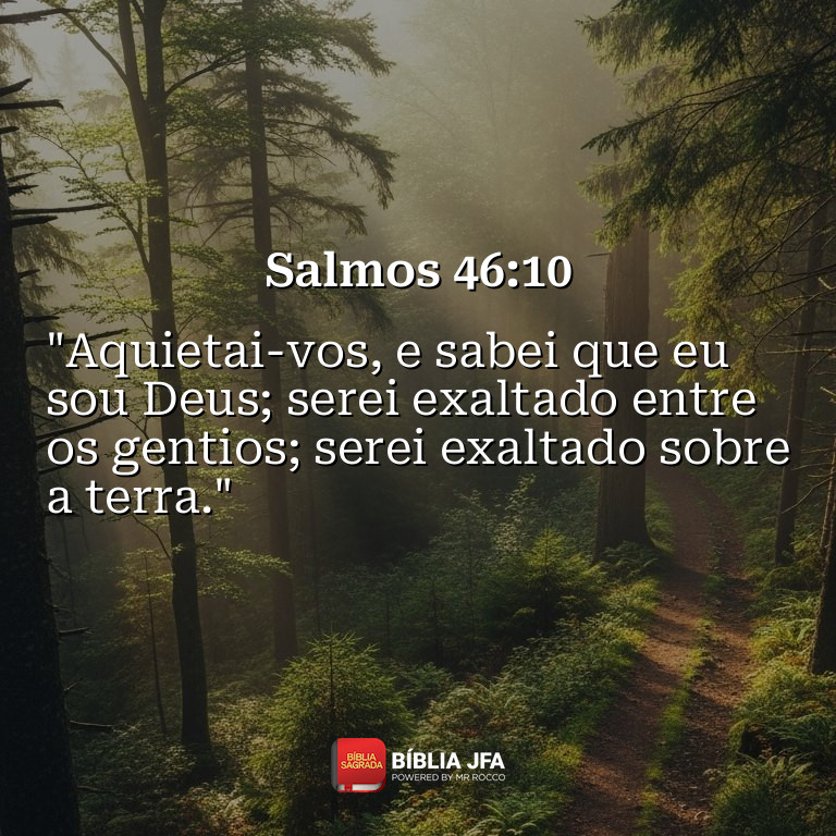 Imagem do versículo Salmos 46:10