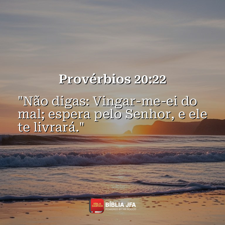 Imagem do versículo Provérbios 20:22