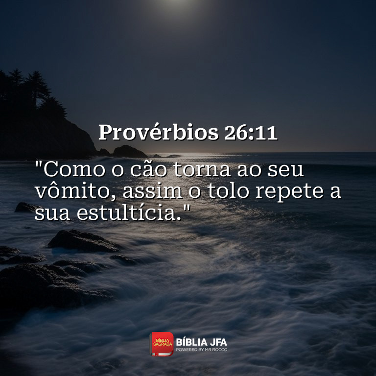 Imagem do versículo Provérbios 26:11