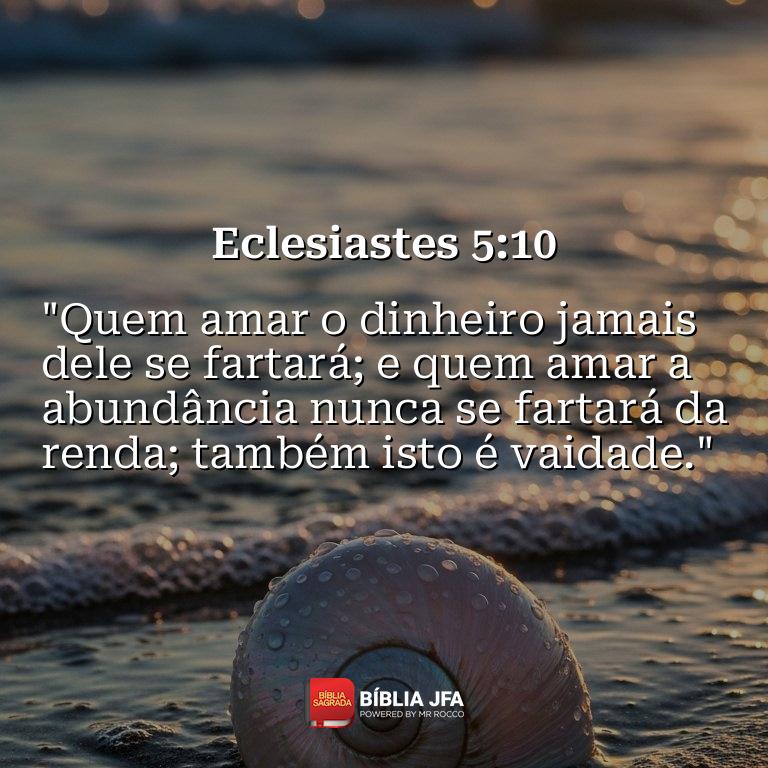 Imagem do versículo Eclesiastes 5:10