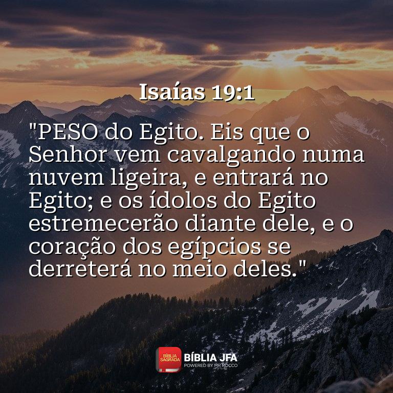 Imagem do versículo Isaías 19:1