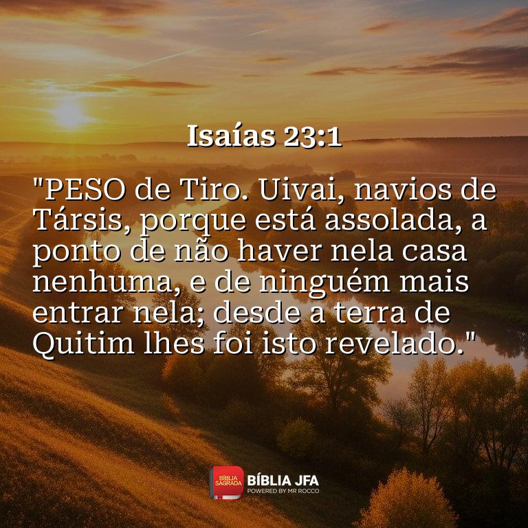 Imagem do versículo Isaías 23:1