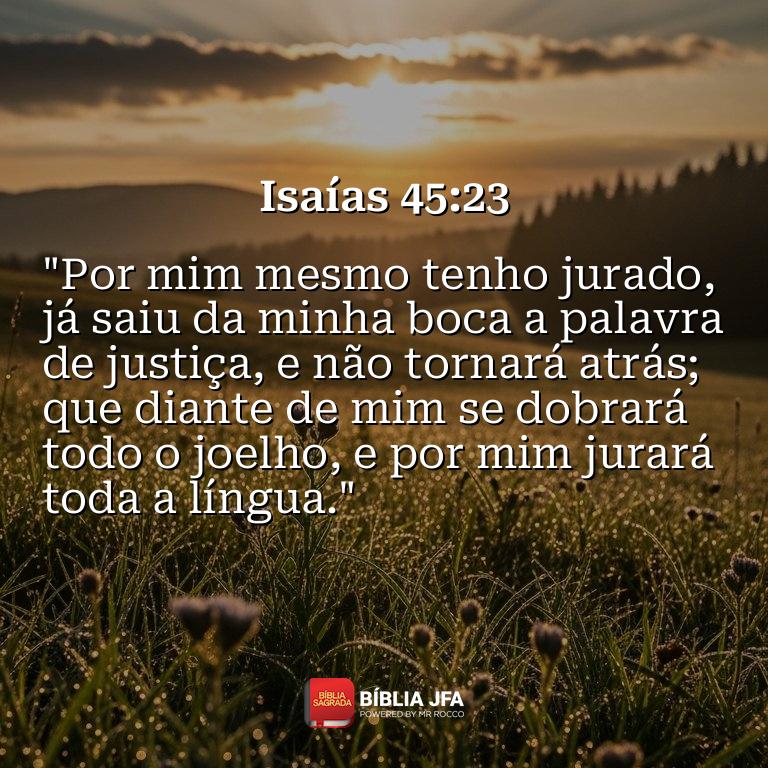 Imagem do versículo Isaías 45:23