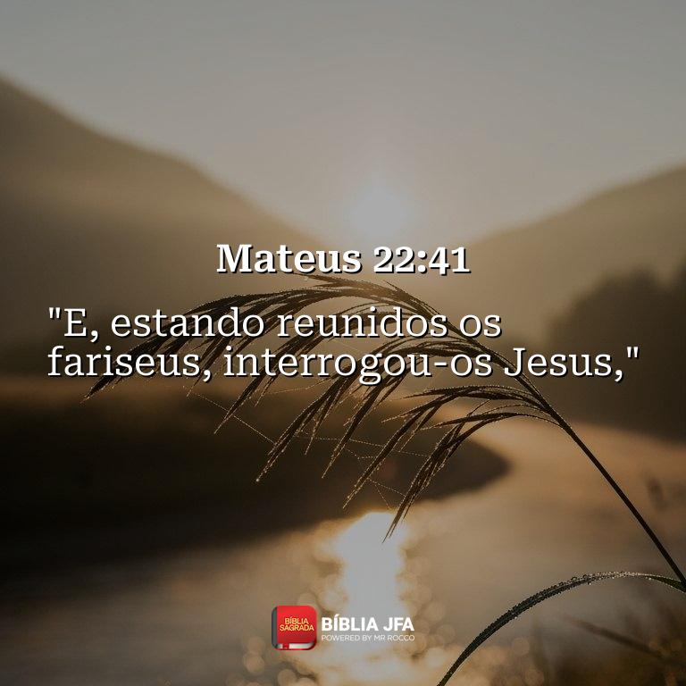 Imagem do versículo Mateus 22:41