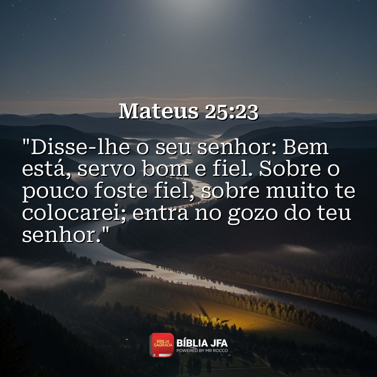 Imagem do versículo Mateus 25:23