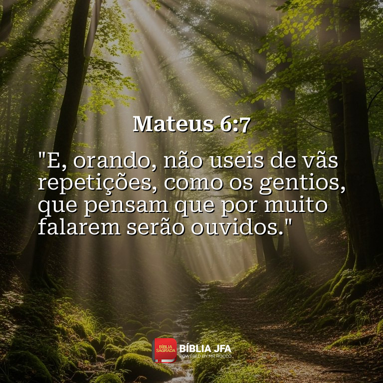 Imagem do versículo Mateus 6:7