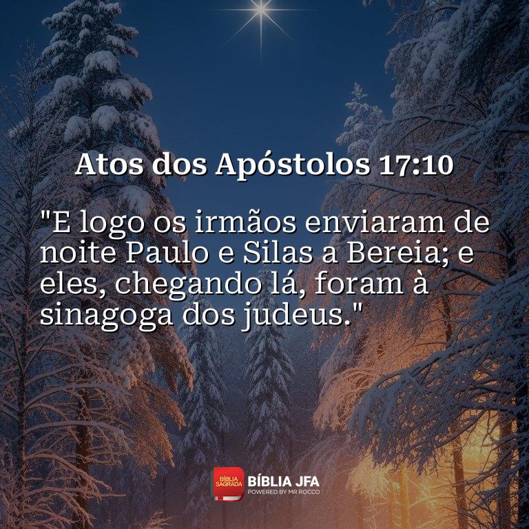 Imagem do versículo Atos dos Apóstolos 17:10