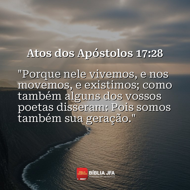 Imagem do versículo Atos dos Apóstolos 17:28