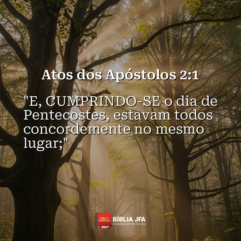 Imagem do versículo Atos dos Apóstolos 2:1