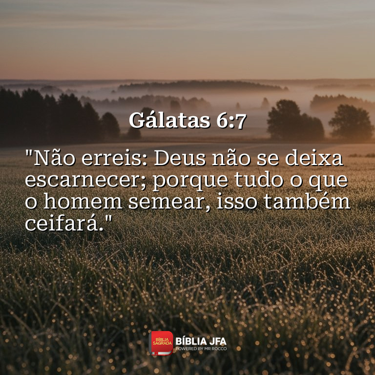 Imagem do versículo Gálatas 6:7
