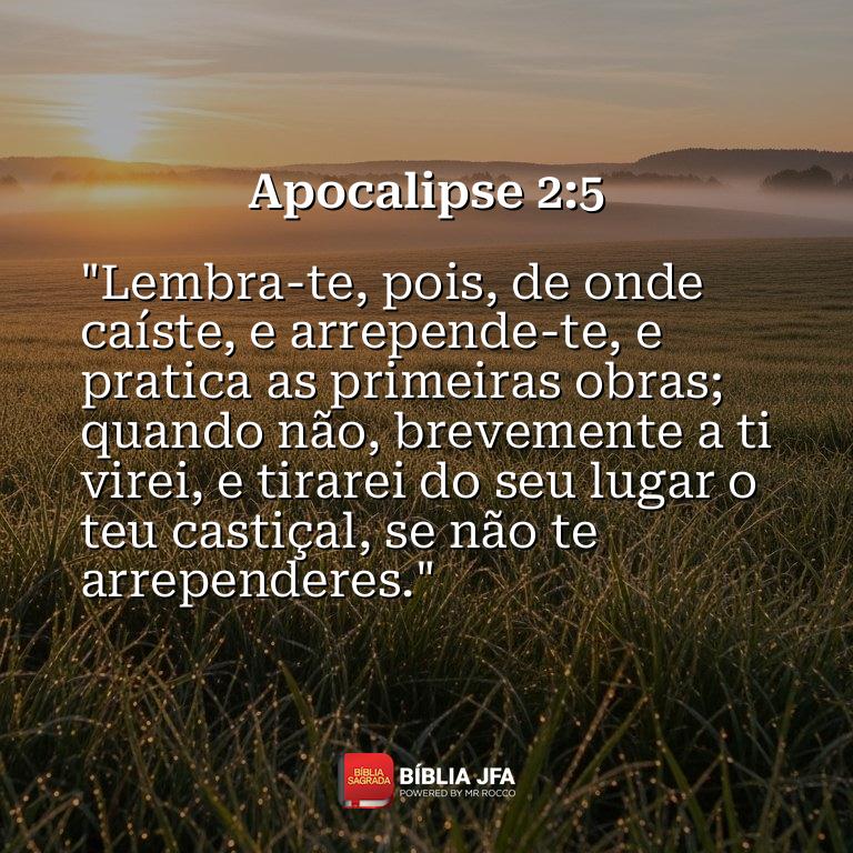 Imagem do versículo Apocalipse 2:5