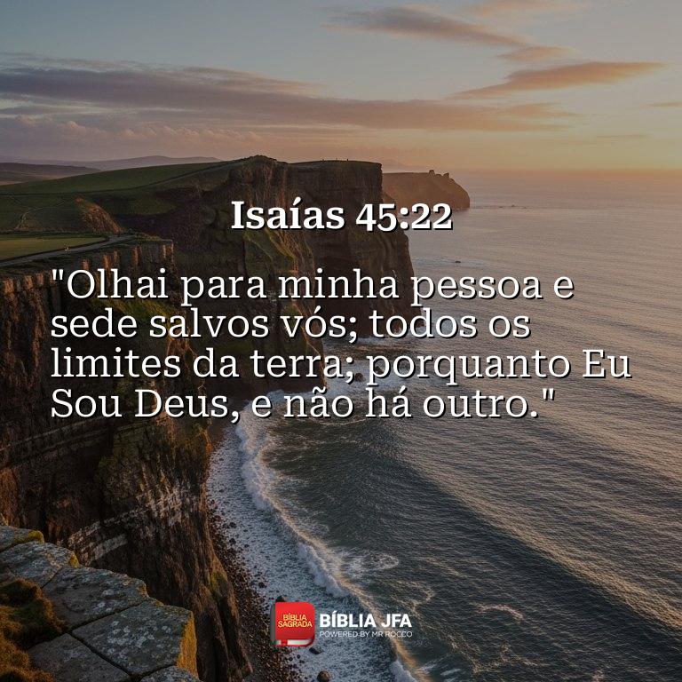 Imagem do versículo Isaías 45:22