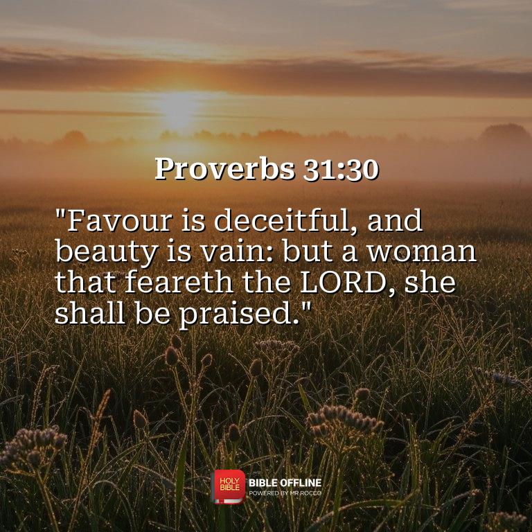 Imagem do versículo Proverbs 31:30