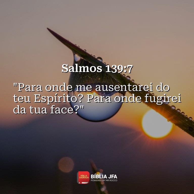 Imagem do versículo Salmos 139:7