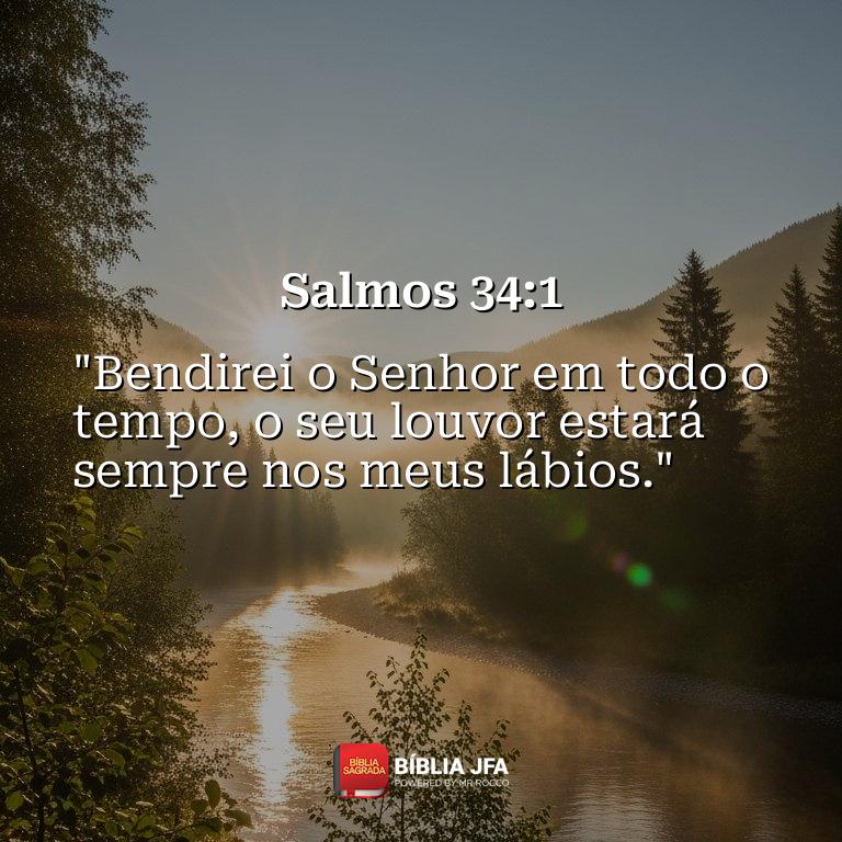 Imagem do versículo Salmos 34:1