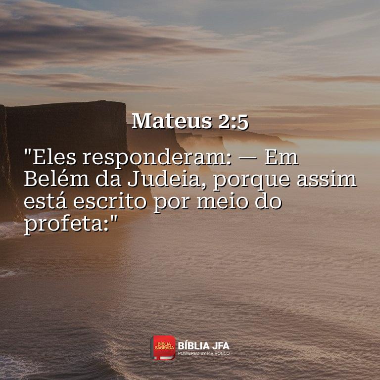 Imagem do versículo Mateus 2:5