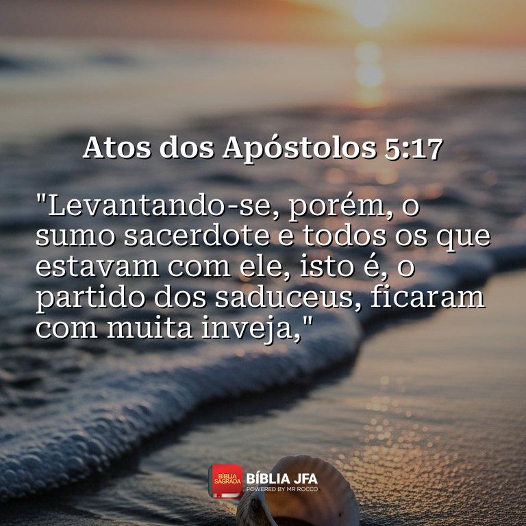 Imagem do versículo Atos dos Apóstolos 5:17