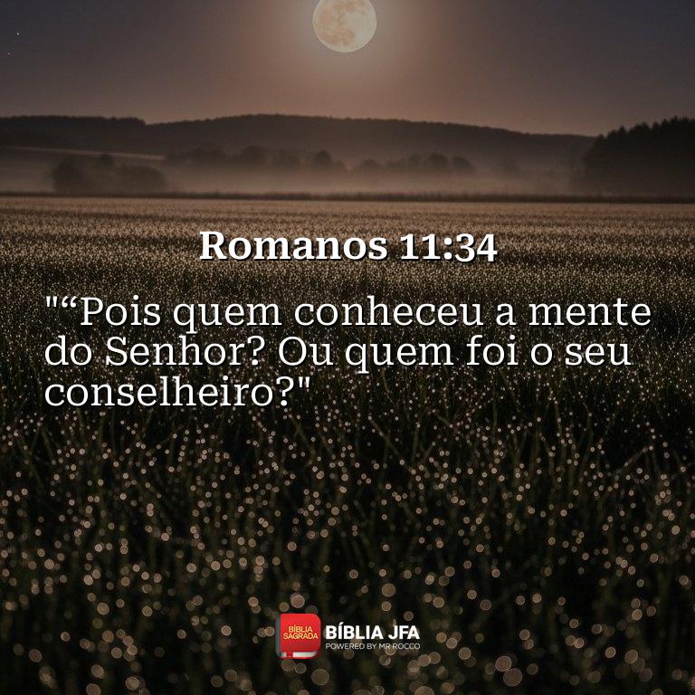Imagem do versículo Romanos 11:34