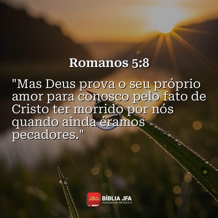 Imagem do versículo Romanos 5:8