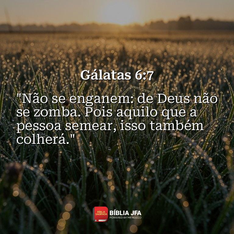 Imagem do versículo Gálatas 6:7