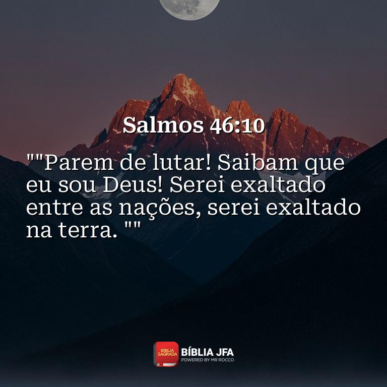 Imagem do versículo Salmos 46:10