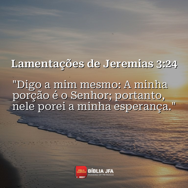 Imagem do versículo Lamentações de Jeremias 3:24